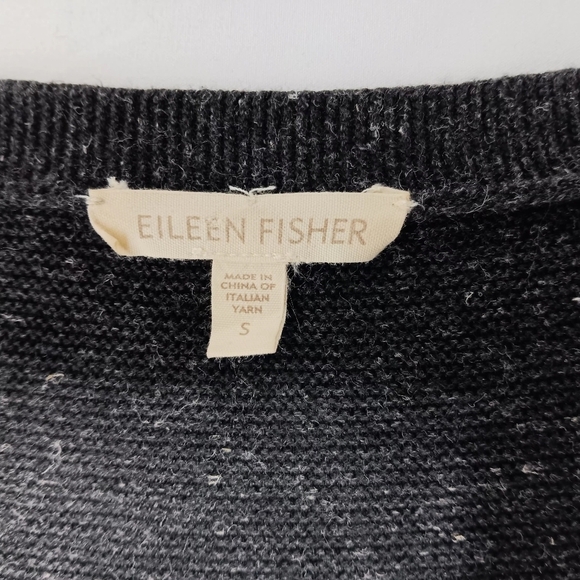 EILEEN FISHER  Knit Long Sleeve v neck aline midi Dress. Ladies size s - Picture 5 of 8